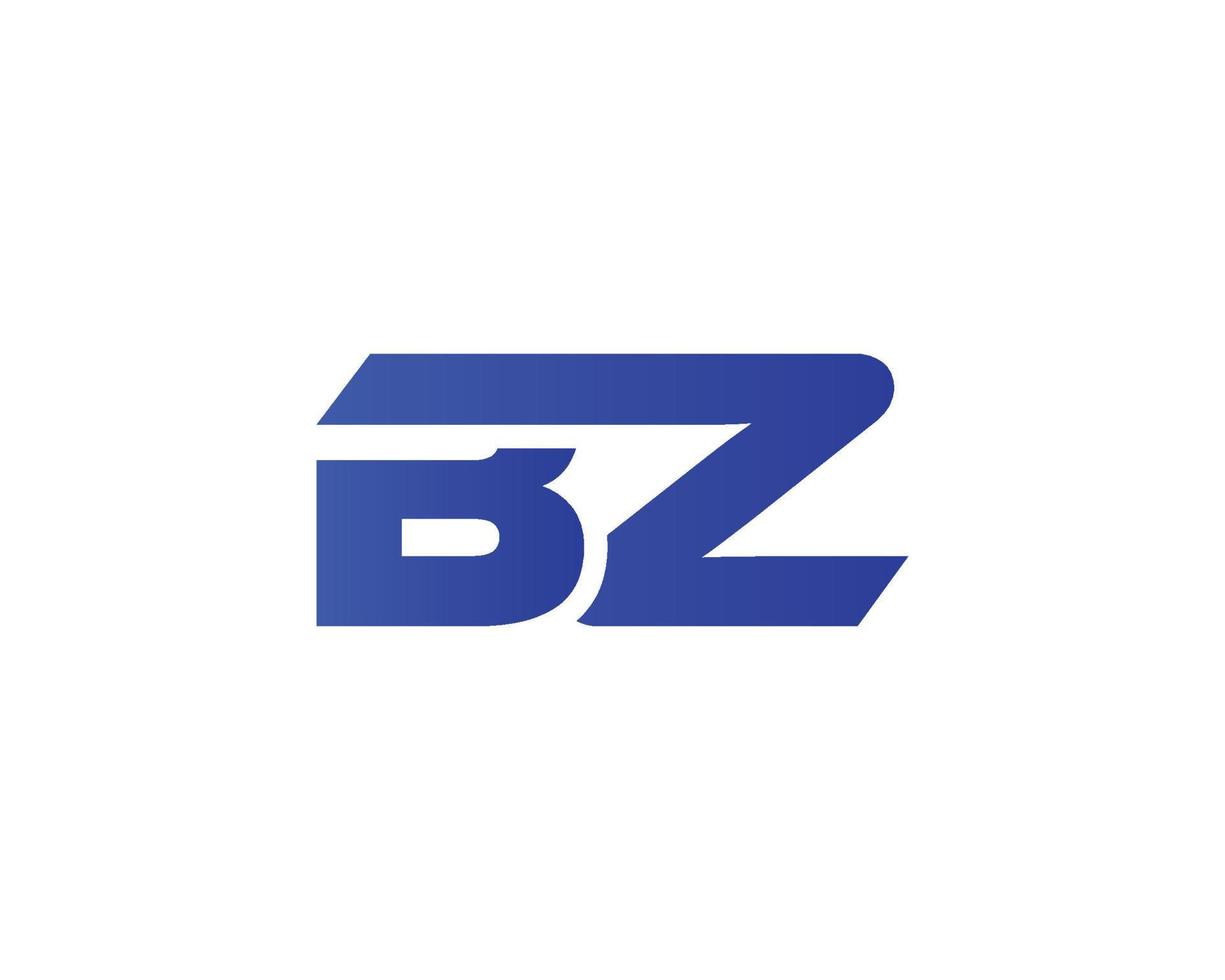 modelo de vetor de design de logotipo bz