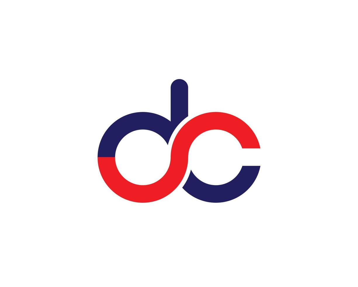 modelo de vetor de design de logotipo dc cd