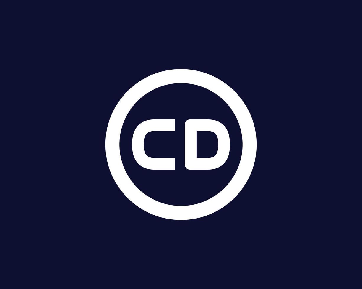 modelo de vetor de design de logotipo cd dc