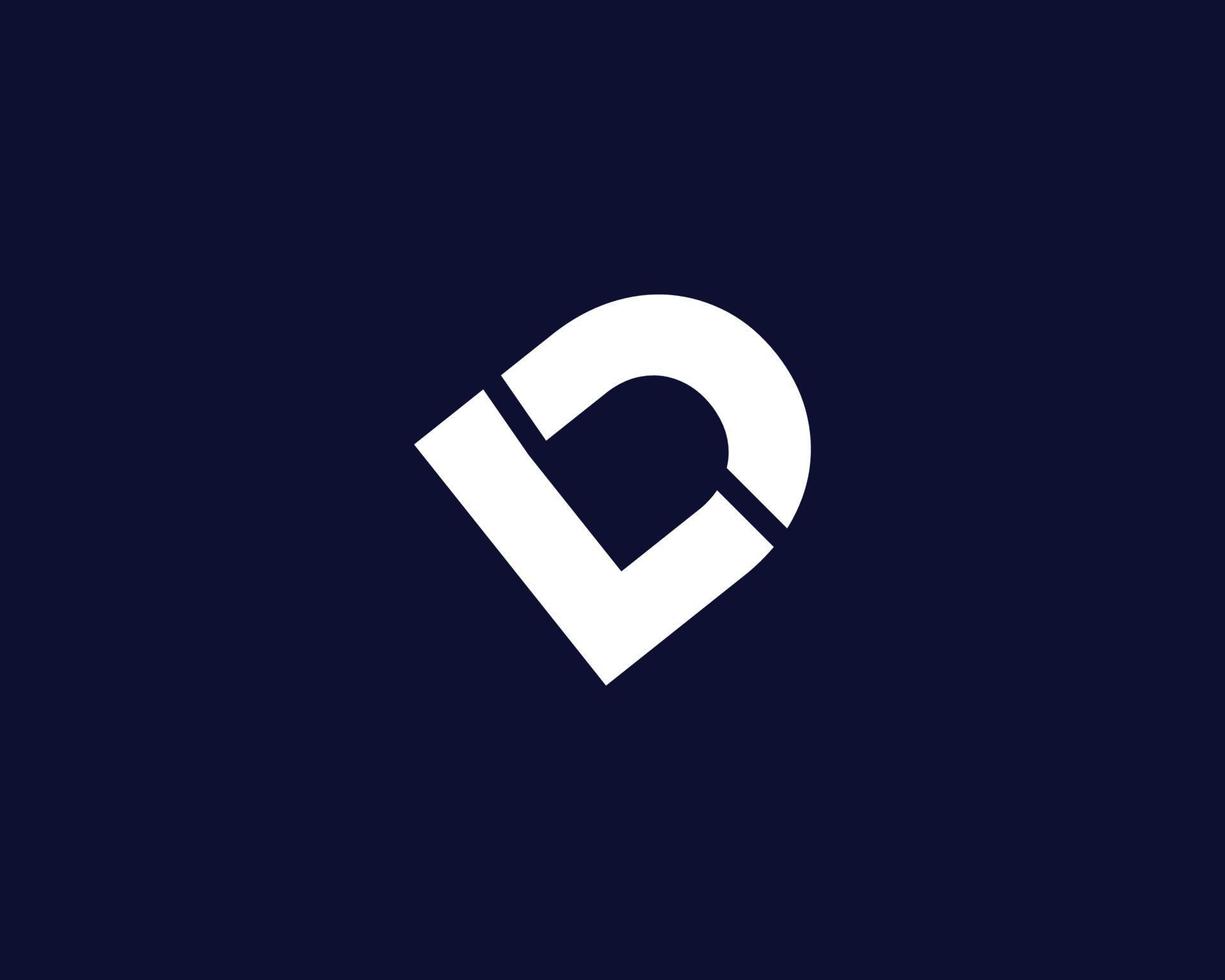 modelo de vetor de design de logotipo dl ld