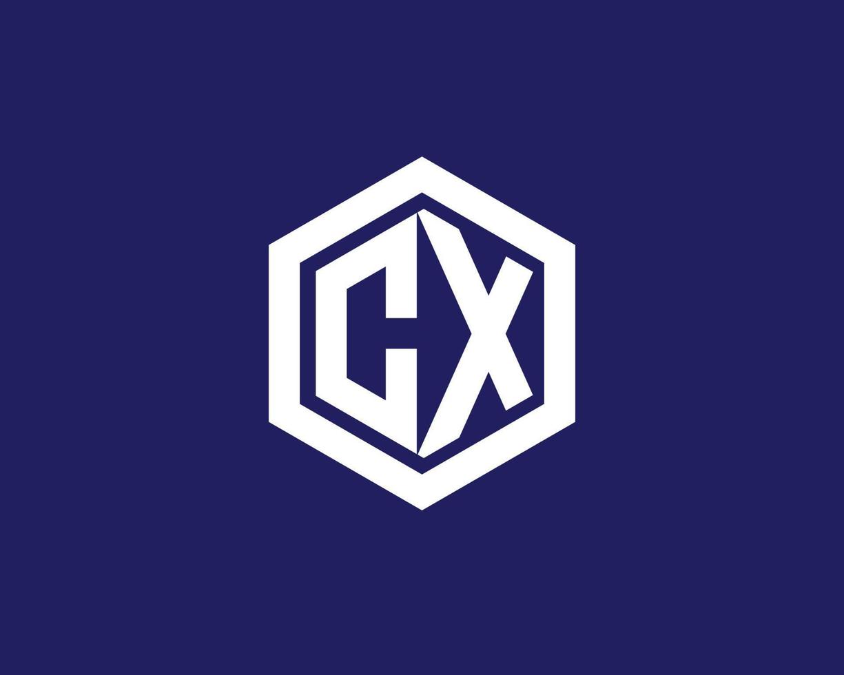 modelo de vetor de design de logotipo cx xc