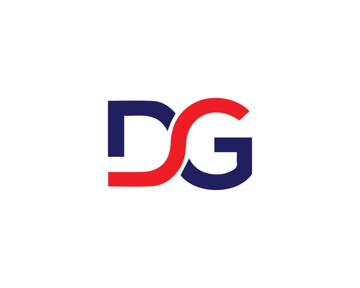 modelo de vetor de design de logotipo dg gd