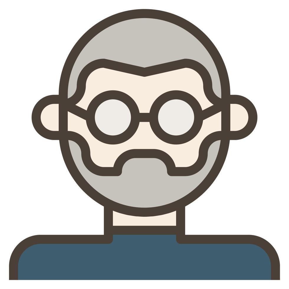 avatar nerd steve jobs homem óculos careca ícone de clip art vetor