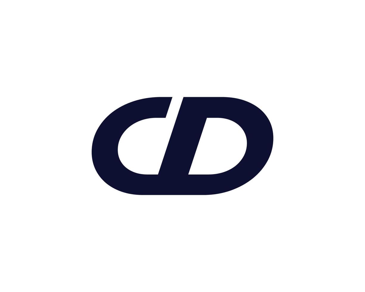 modelo de vetor de design de logotipo cd dc