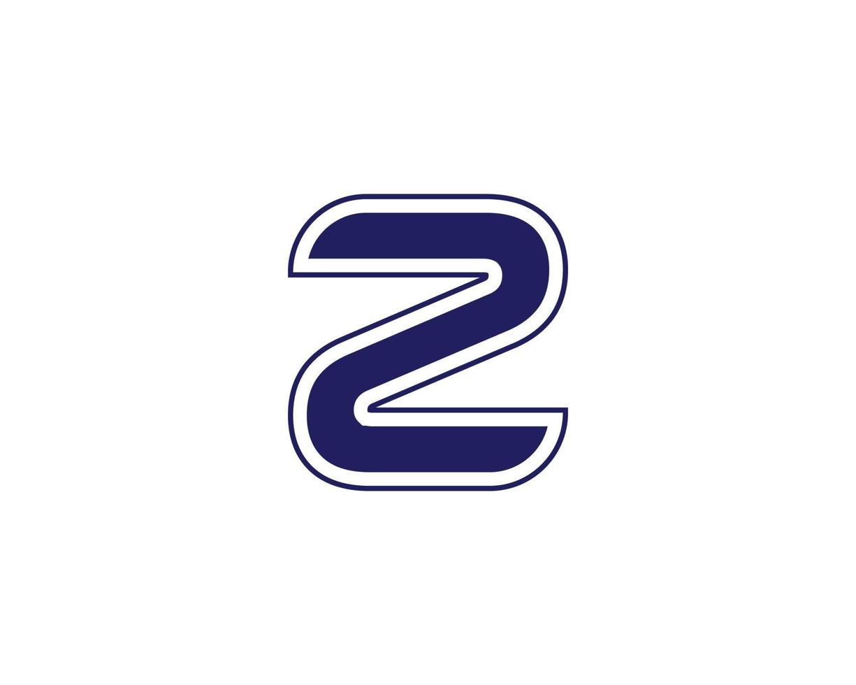 modelo de vetor de design de logotipo z