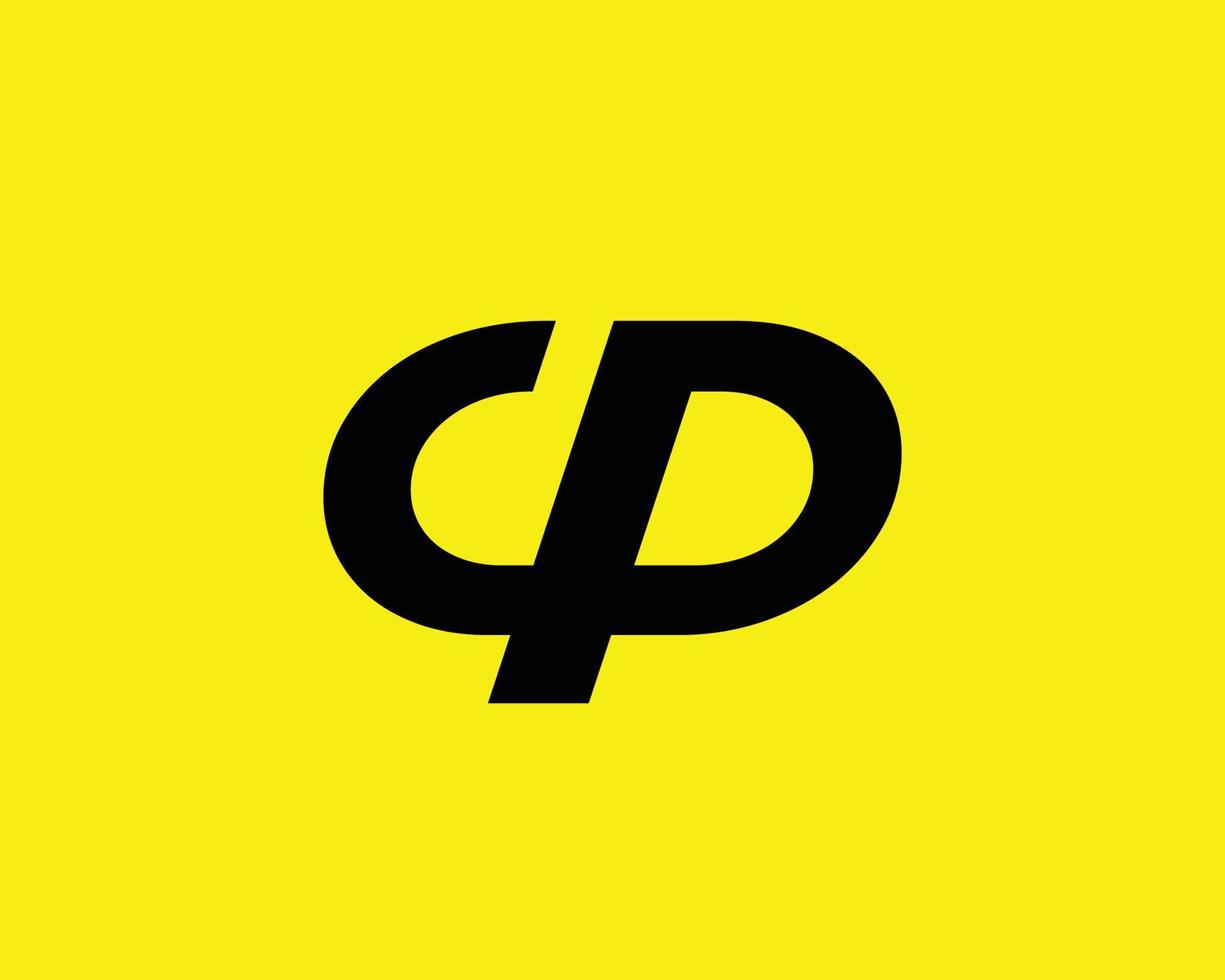 modelo de vetor de design de logotipo cp pc