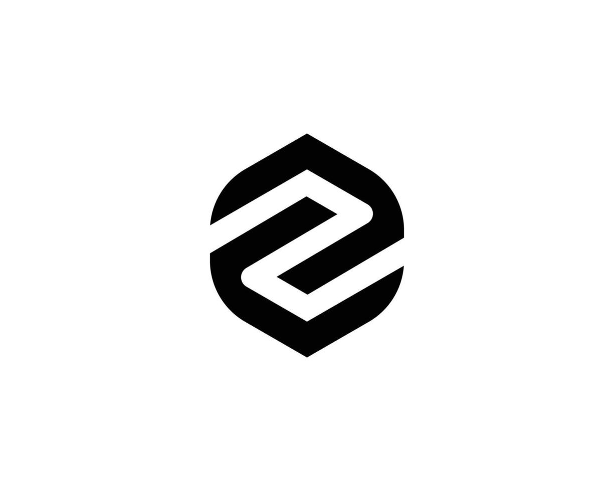 modelo de vetor de design de logotipo z zz