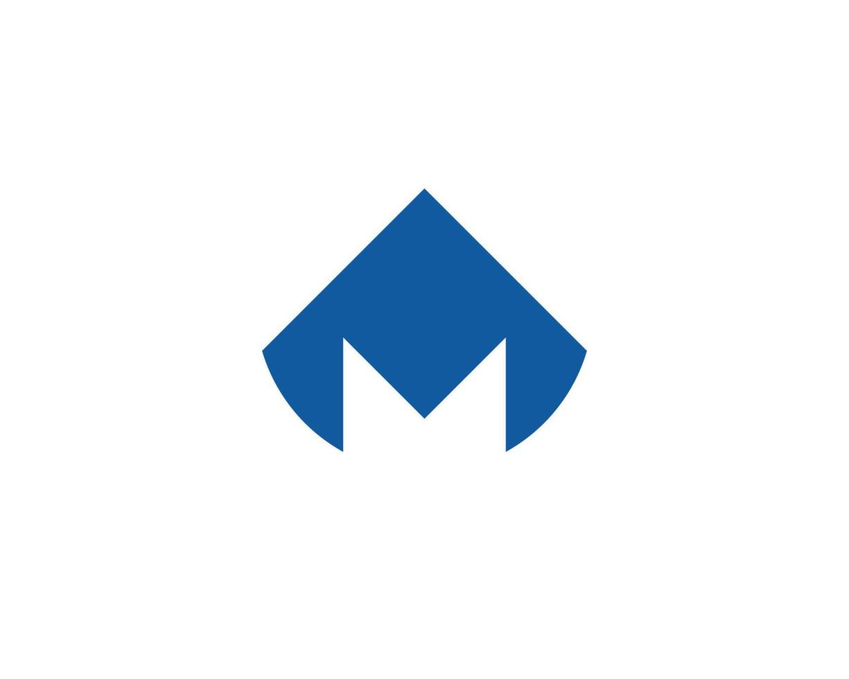 modelo de vetor de design de logotipo m mm