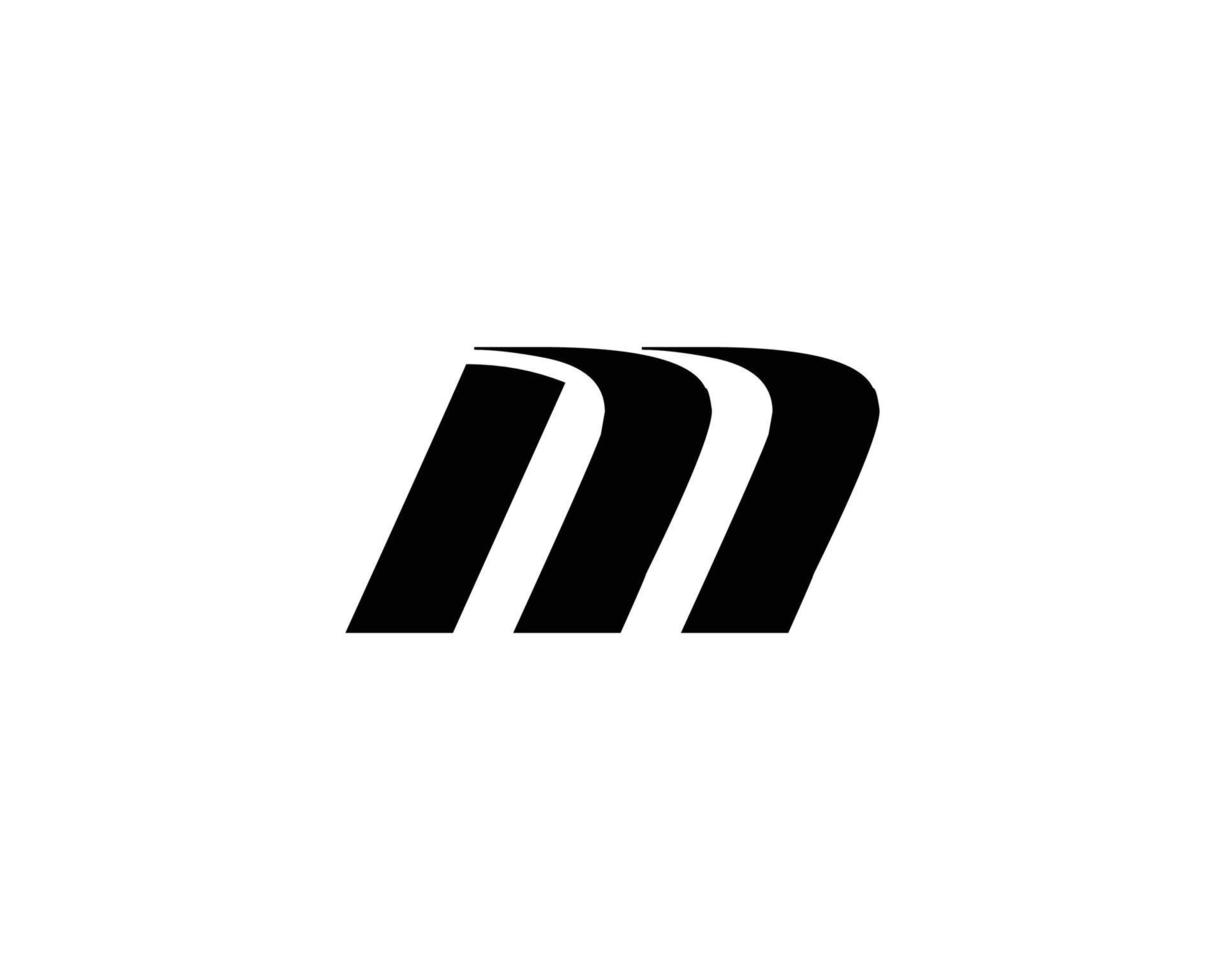 modelo de vetor de design de logotipo m