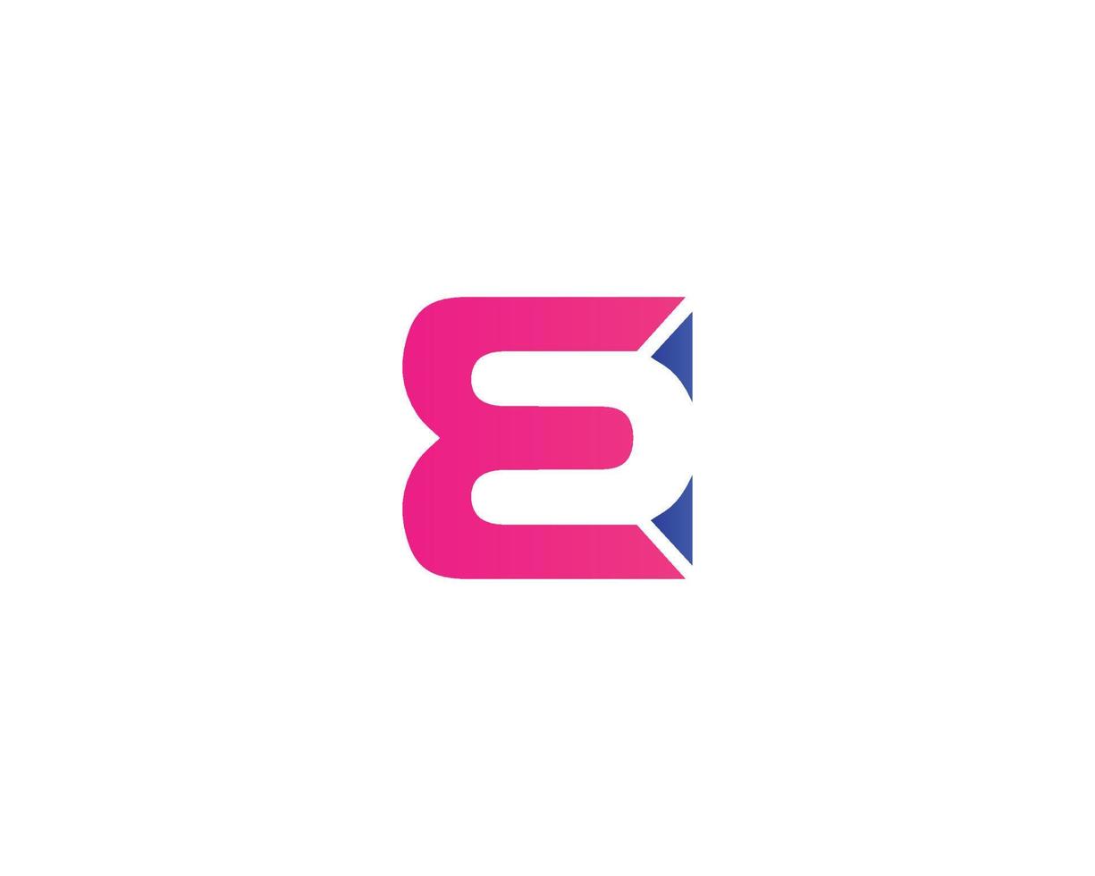 modelo de vetor de design de logotipo ec ce