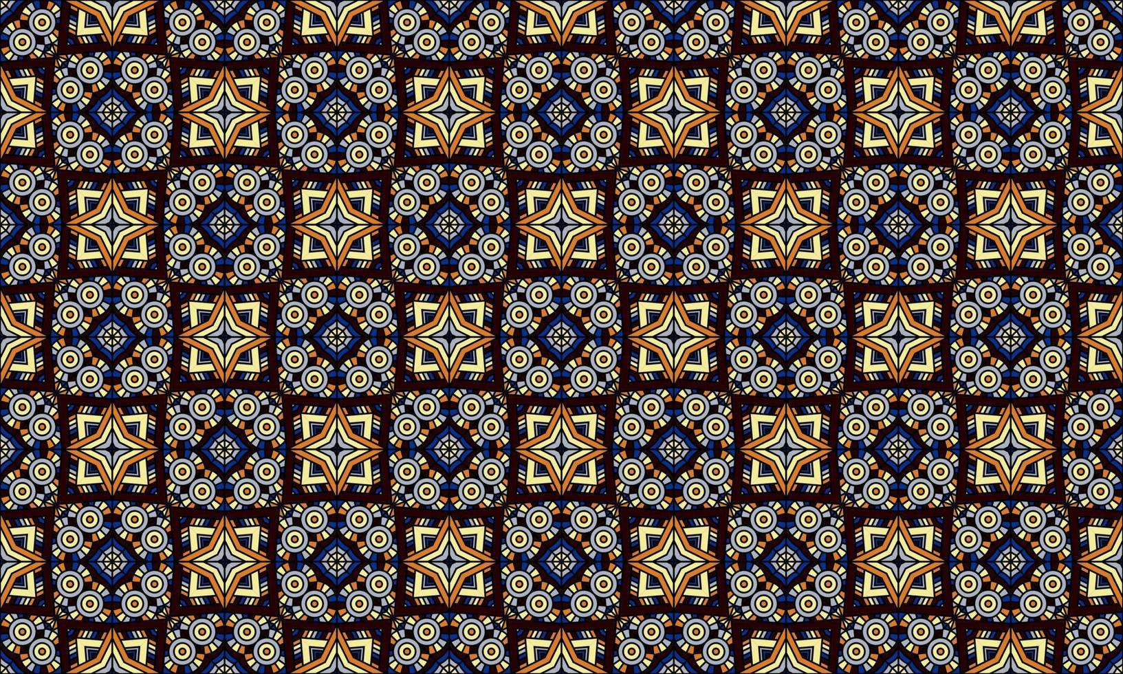 fundo de padrão étnico de batik moderno elegante vetor