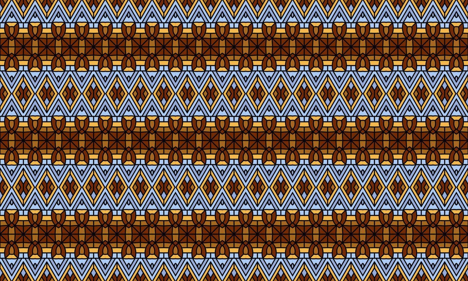 fundo de padrão étnico de batik moderno elegante vetor