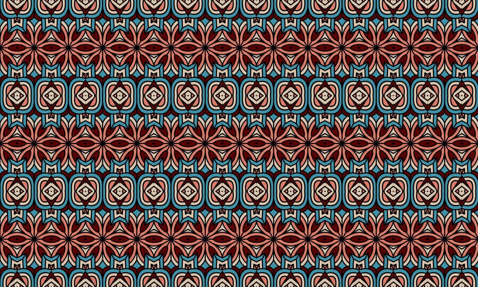 fundo de padrão étnico de batik moderno elegante vetor