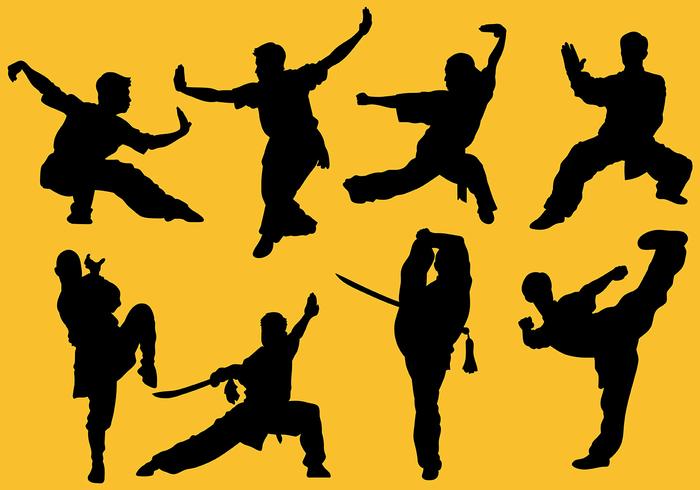 Free Vector Wushu Icons