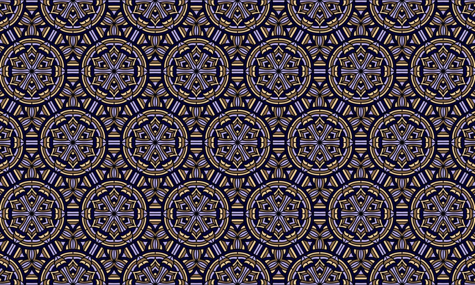 fundo de padrão étnico de batik moderno elegante vetor