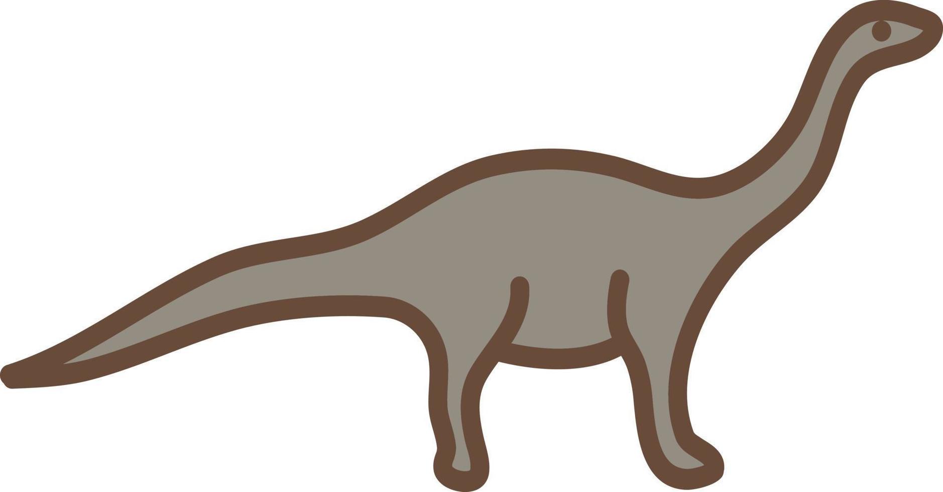 dinossauro comedor de folhas, ilustração, vetor em um fundo branco.