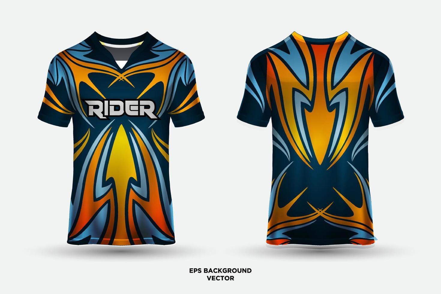 design moderno de camisa digital adequado para esportes, corridas, futebol, jogos e vetor de esportes eletrônicos