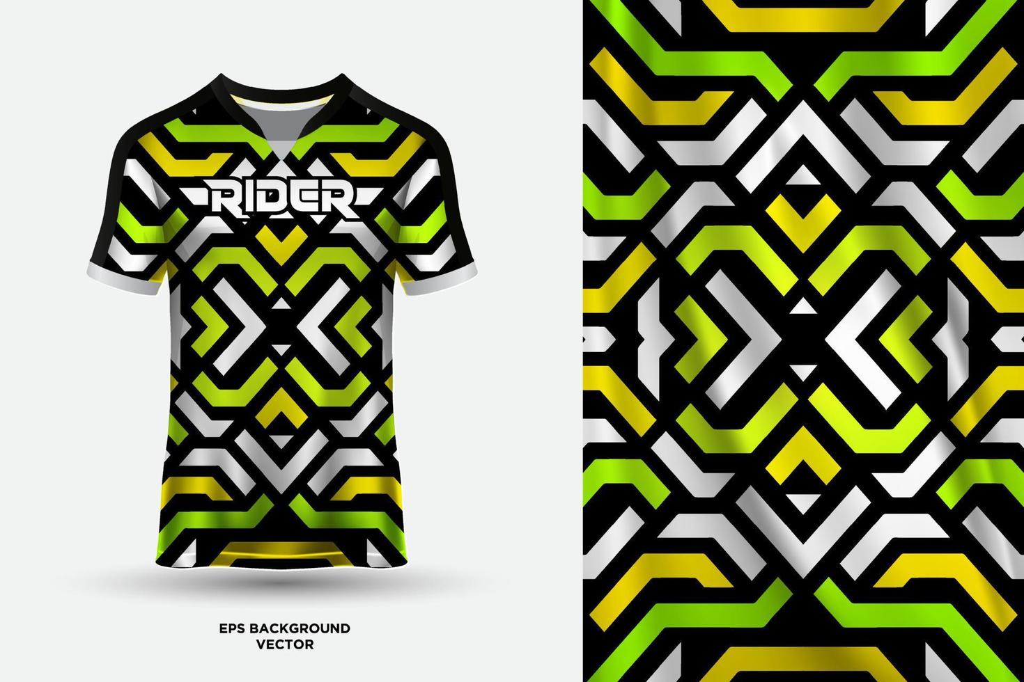 design moderno de camisa de t adequado para esportes, corridas, futebol, jogos e vetor de esportes eletrônicos