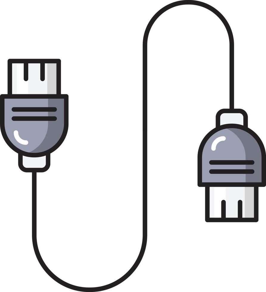 ilustração vetorial de cabo usb em ícones de símbolos.vector de qualidade background.premium para conceito e design gráfico. vetor