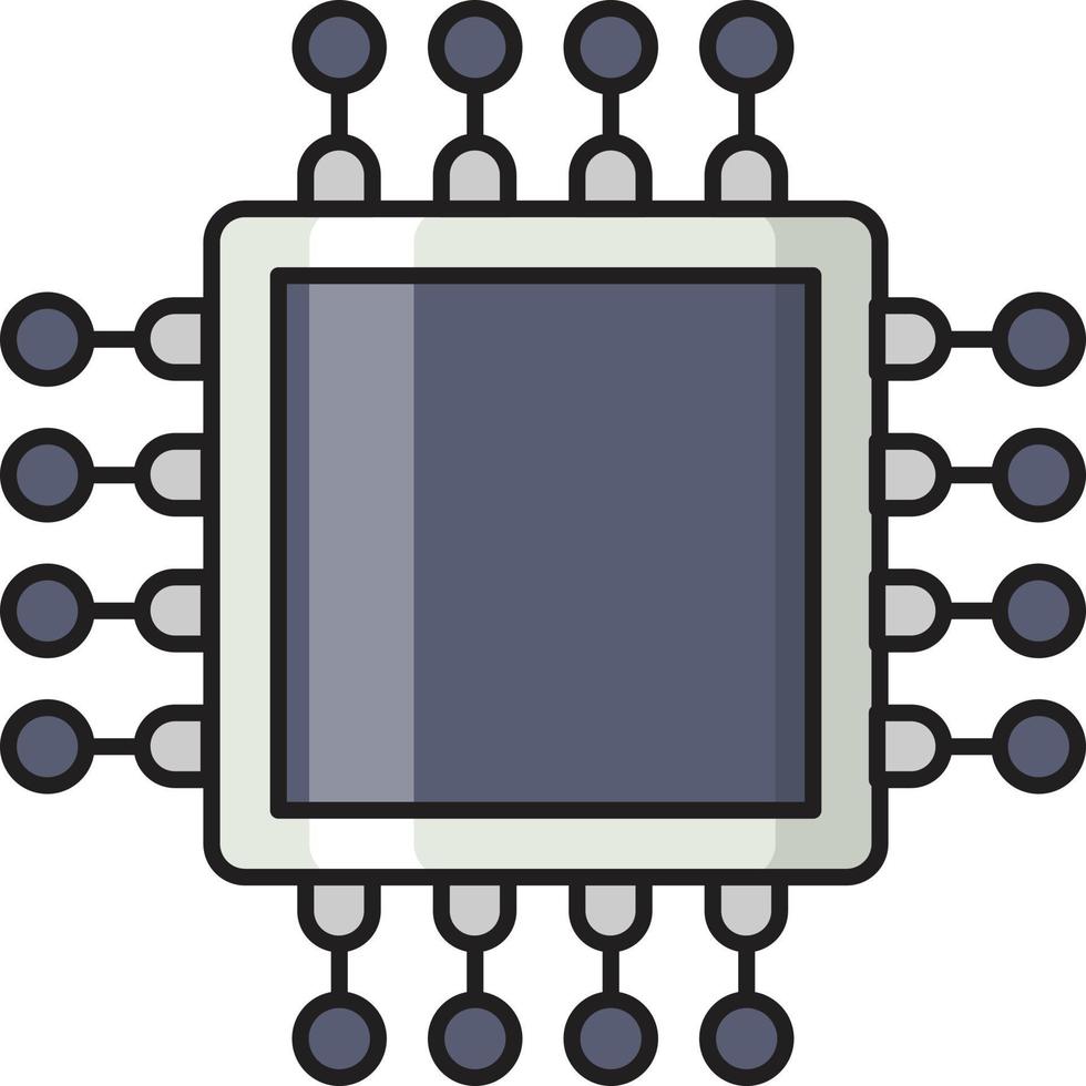 ilustração vetorial de chip de CPU em ícones de símbolos.vector de qualidade background.premium para conceito e design gráfico. vetor