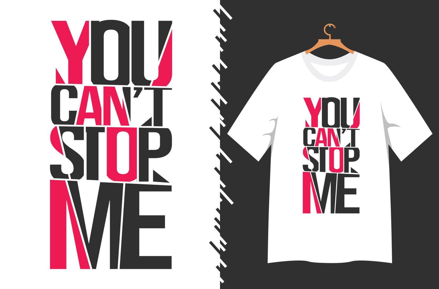 citar tipografia motivacional para design de camiseta vetor
