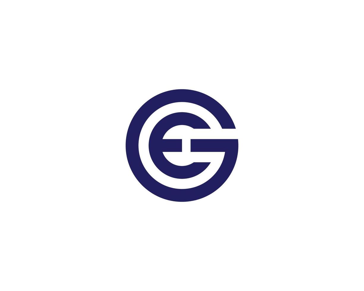 ge, por exemplo, modelo de vetor de design de logotipo