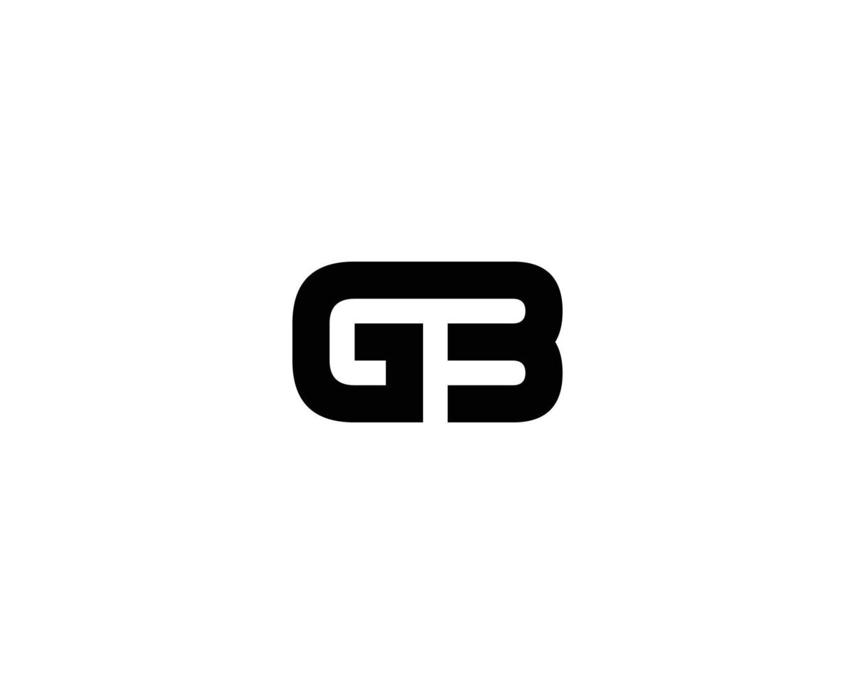 modelo de vetor de design de logotipo gb bg