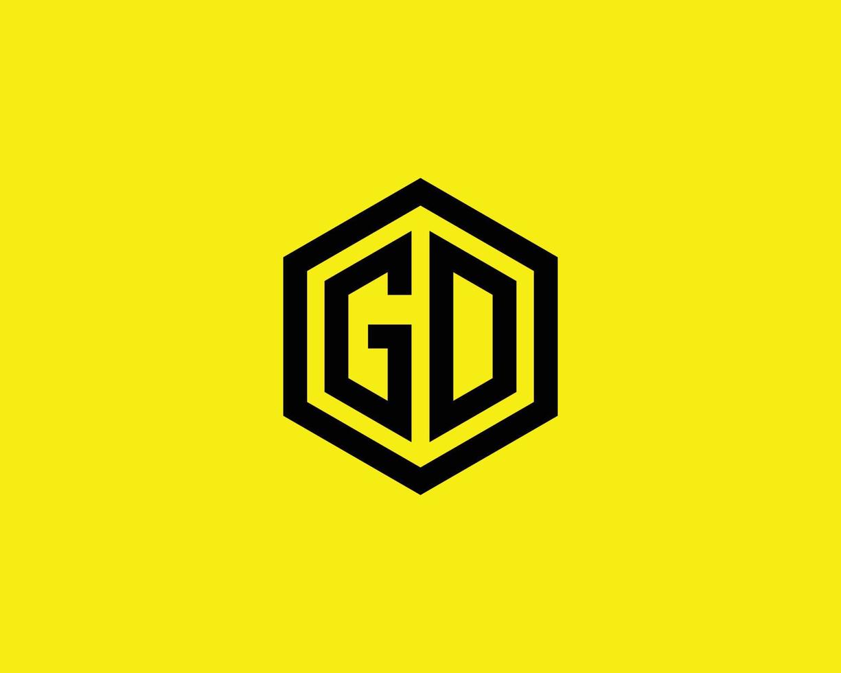 g go og modelo de vetor de design de logotipo