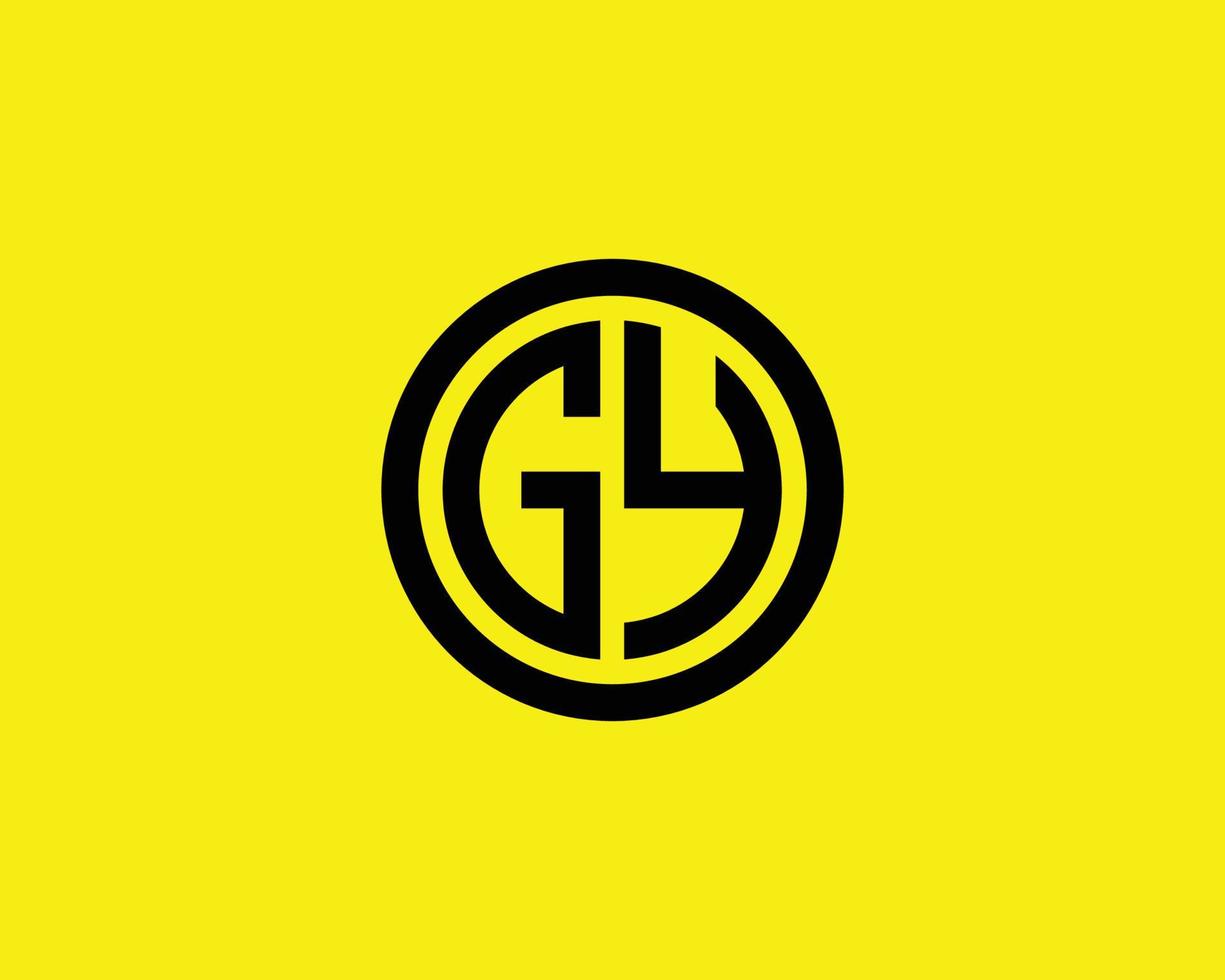 modelo de vetor de design de logotipo gy yg