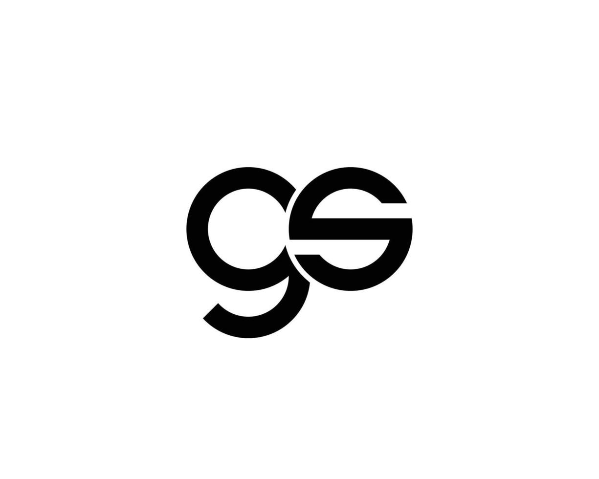 modelo de vetor de design de logotipo gs sg