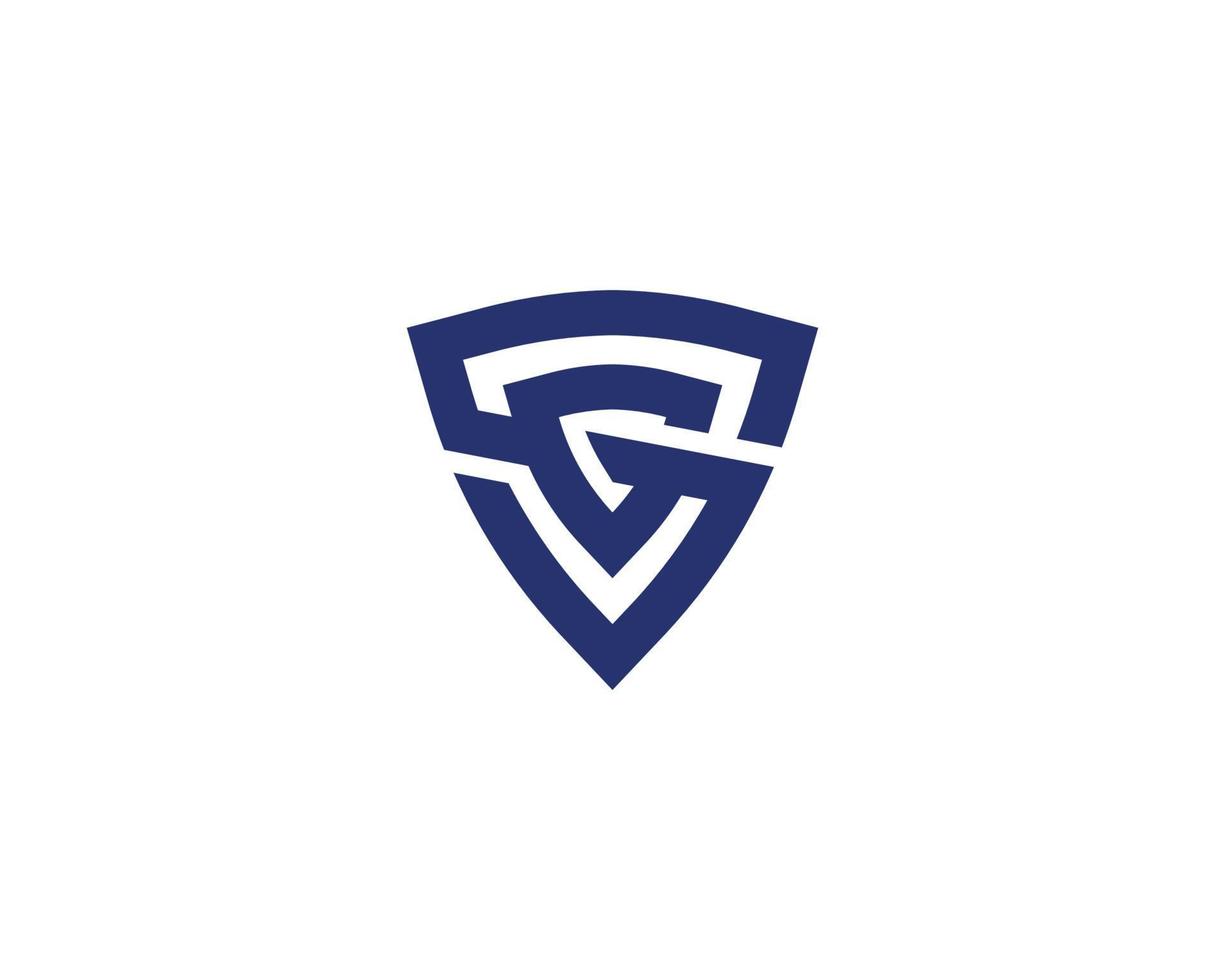 modelo de vetor de design de logotipo gs sg