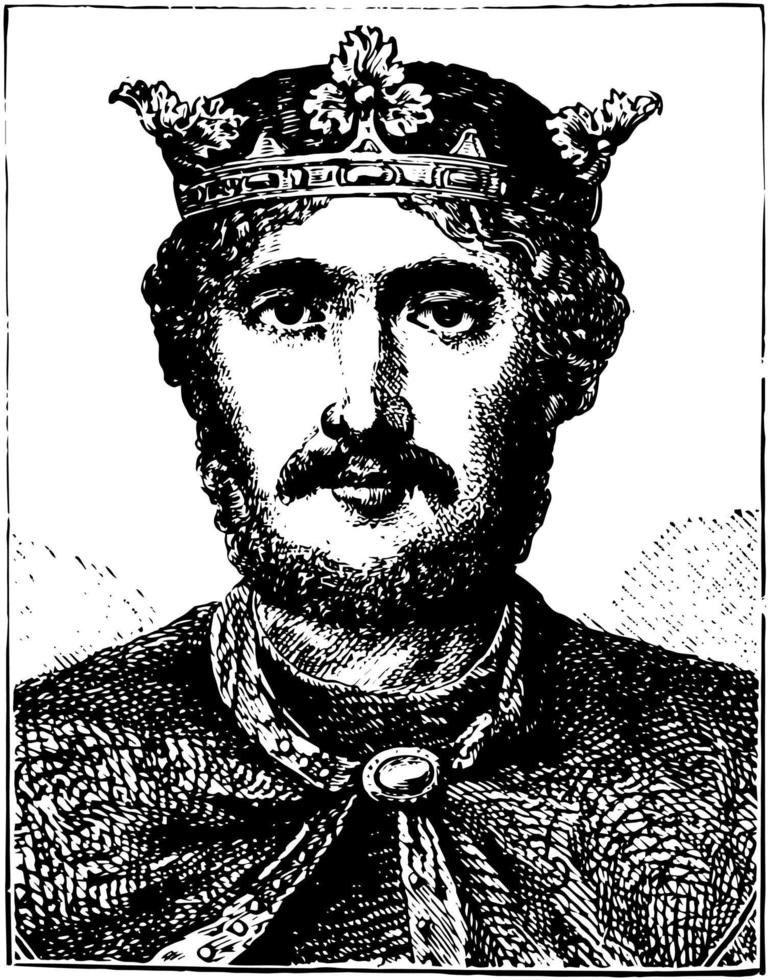 Richard I, ilustração vintage vetor