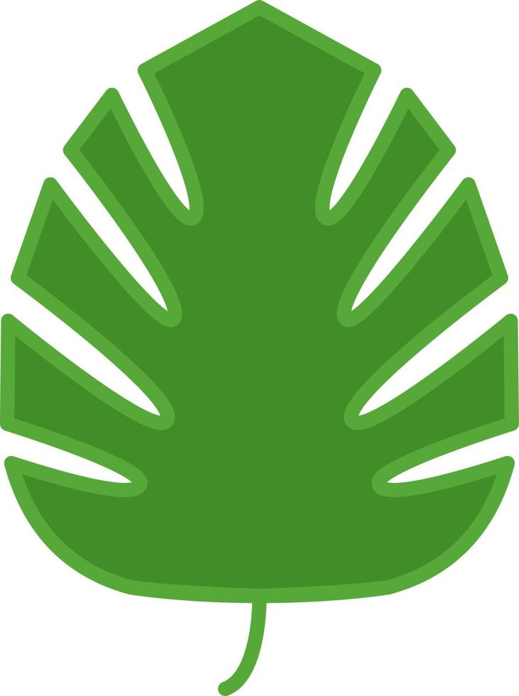 folha de lótus verde, ilustração, sobre um fundo branco. vetor