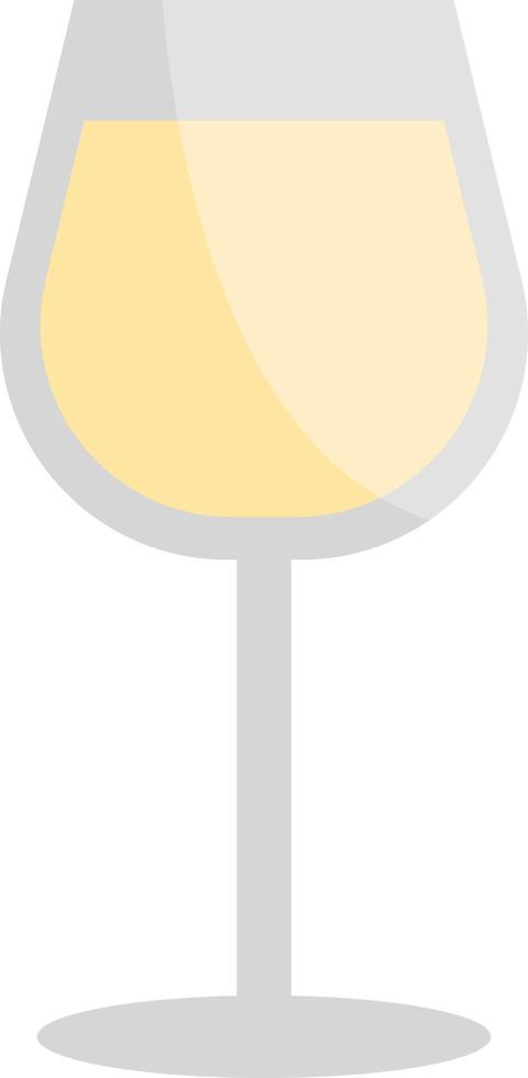 vinho branco, ilustração, sobre um fundo branco. vetor