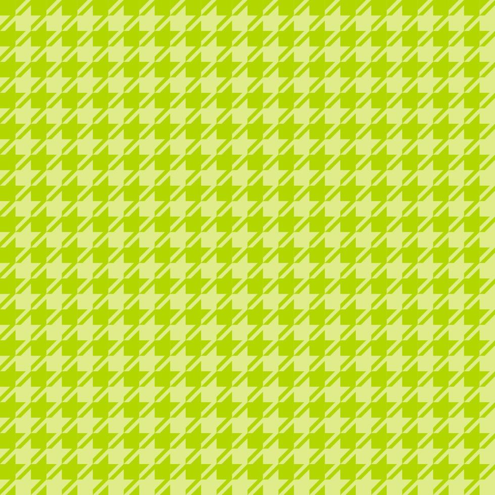 design de padrão de superfície sem costura de tela verde com houndstooth vetor