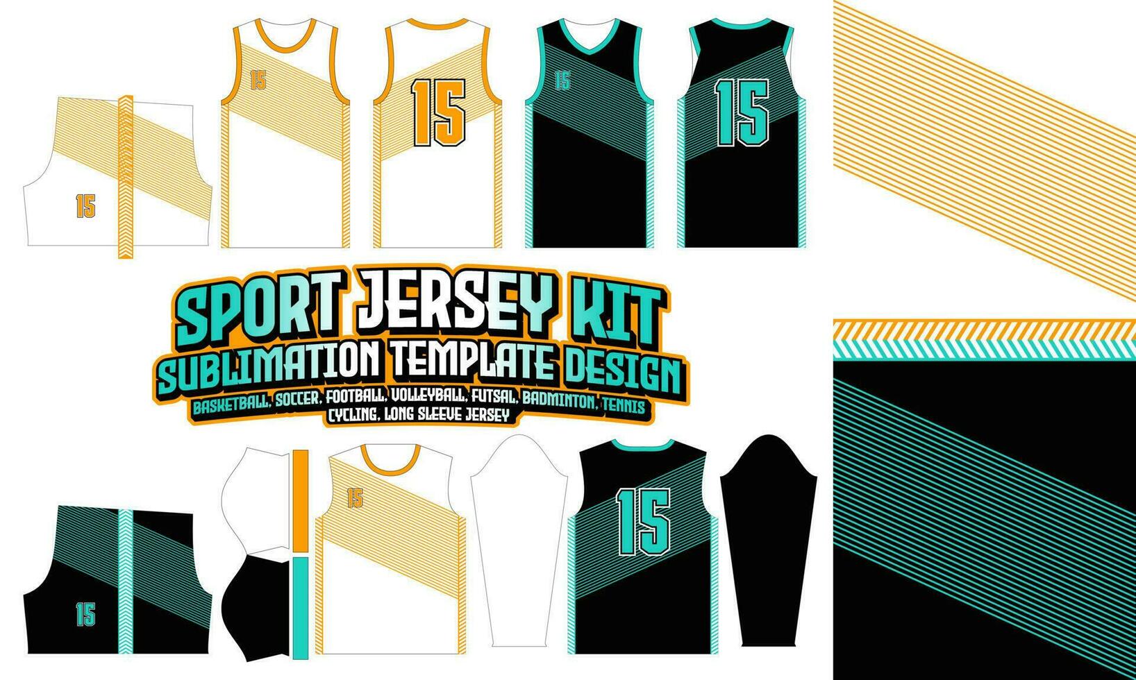 Camisa listrada vestuário esporte desgaste padrão de sublimação design 204 para futebol futebol e-sport basquete vôlei badminton futsal camiseta vetor