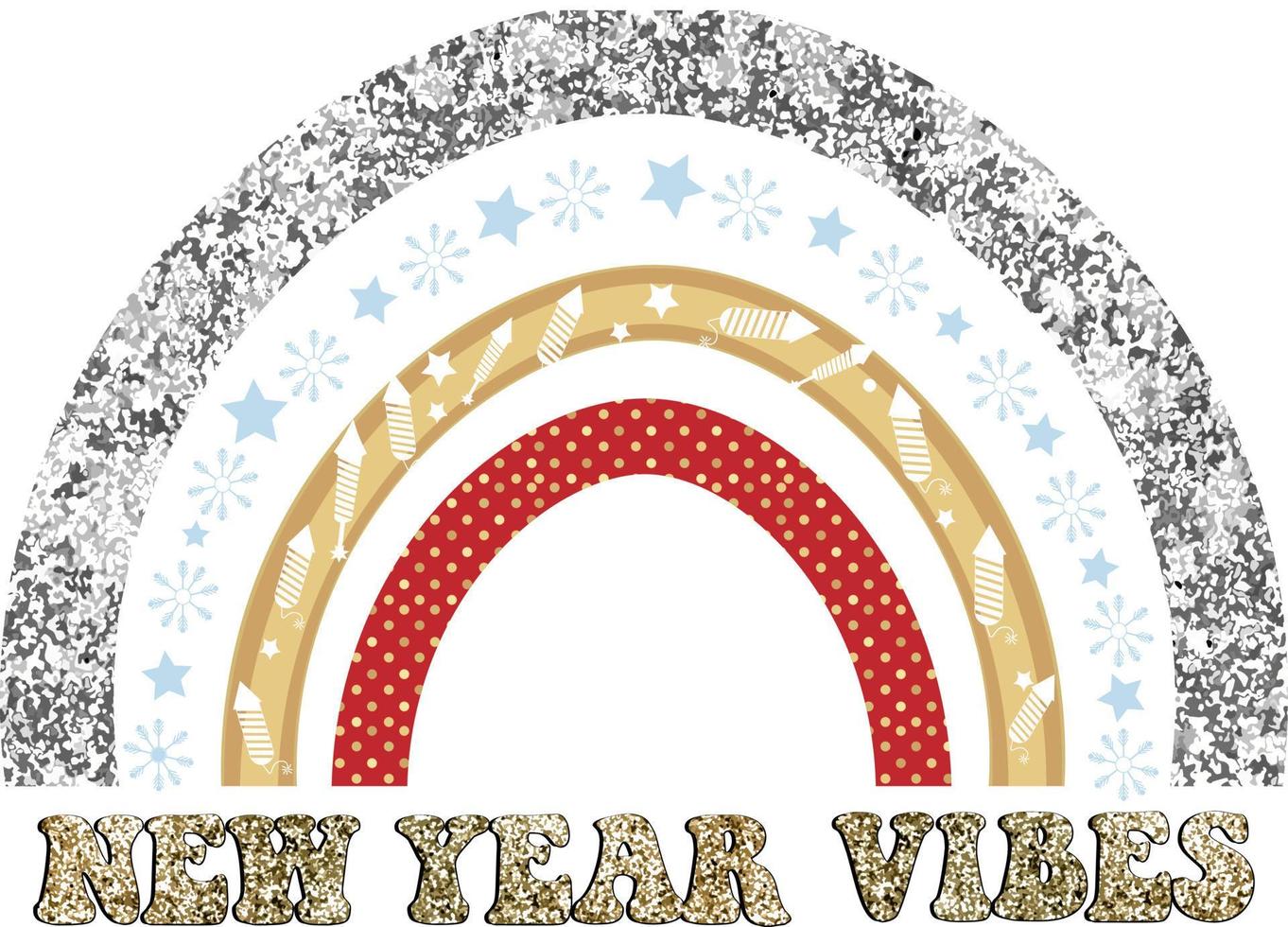 vibrações de ano novo vetor