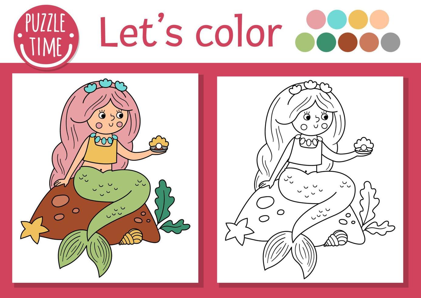 Desenhos para colorir de imagens de cabeça de sereia - Desenhos para colorir  gratuitos para impressão