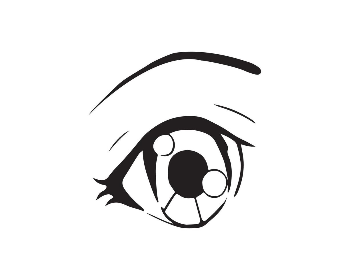 ilustração vetorial de expressão de olhos vetor
