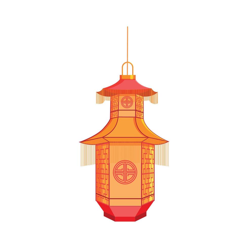 ilustração vetorial de lanterna chinesa vetor