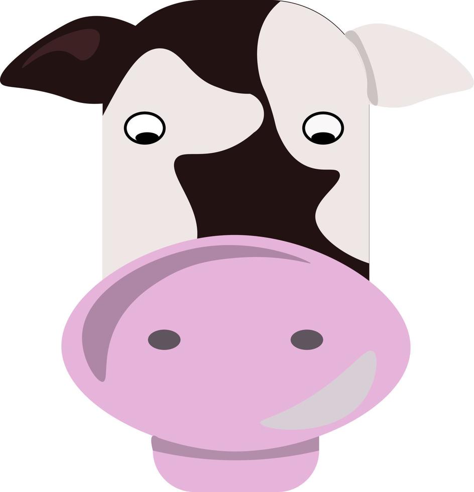 cabeça de vacas, ilustração, vetor em fundo branco.