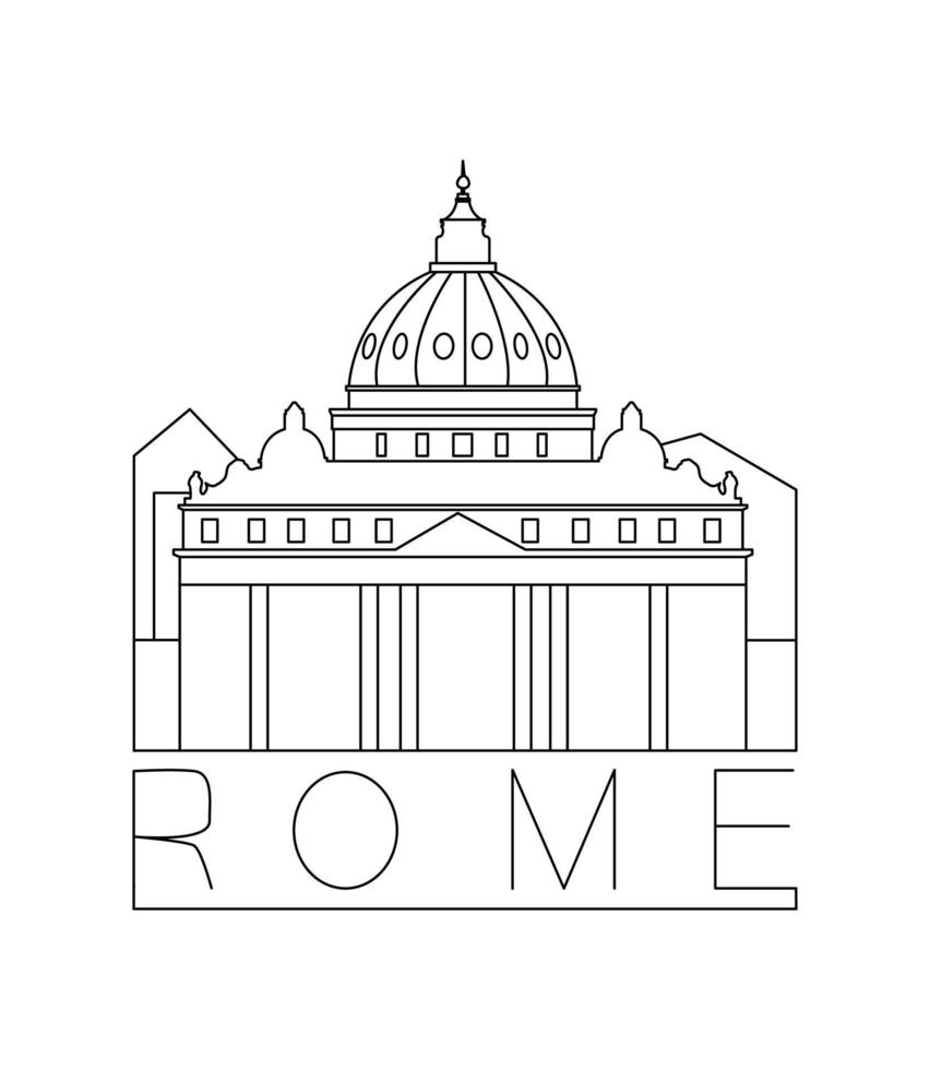 ilustração vetorial de roma vetor