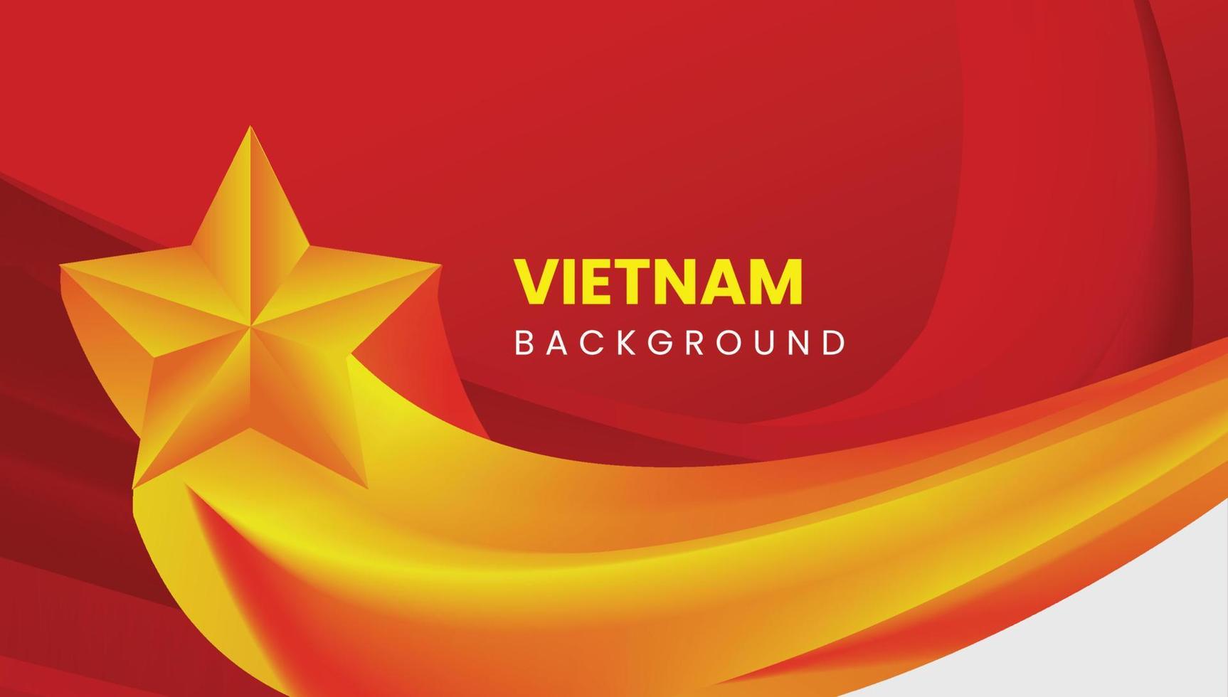 design de plano de fundo do dia nacional do vietnã vetor