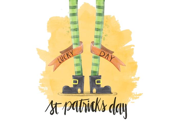 Ilustração da aguarela do Dia de Saint Patrick vetor