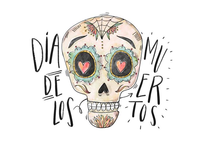 Diâmetro De Los Muertos Ilustração vetor