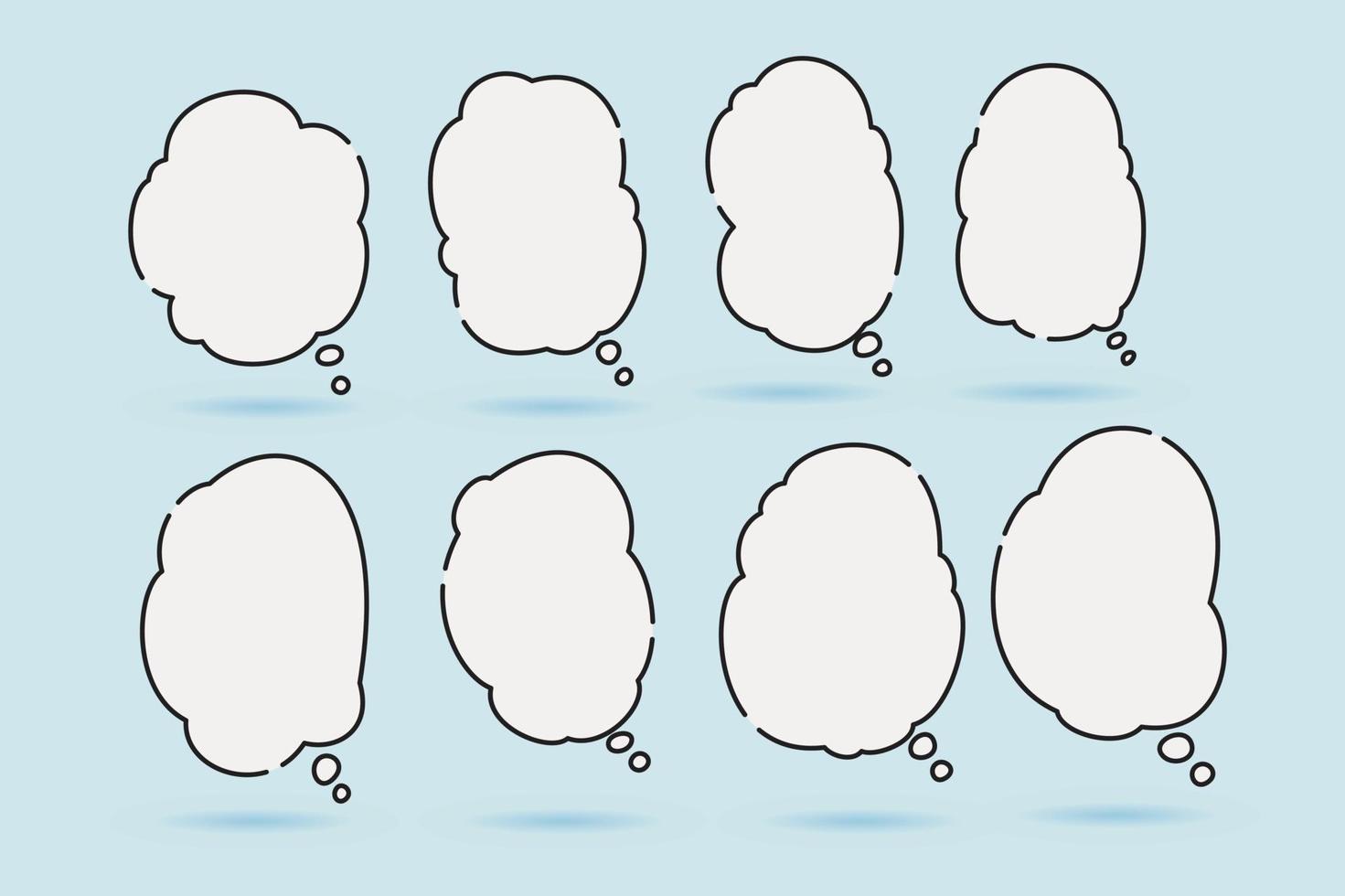 balão de fala bolha de fala para ilustração e quadrinhos vetor