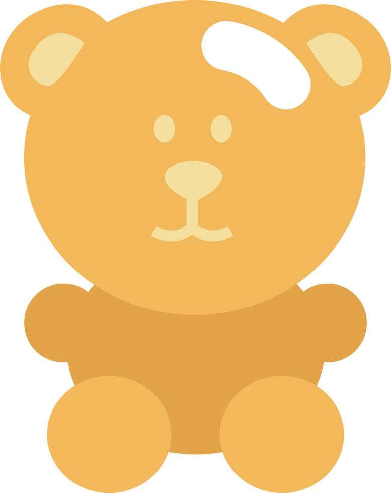 brinquedo de urso de jardim de infância, ilustração, vetor em um fundo branco.