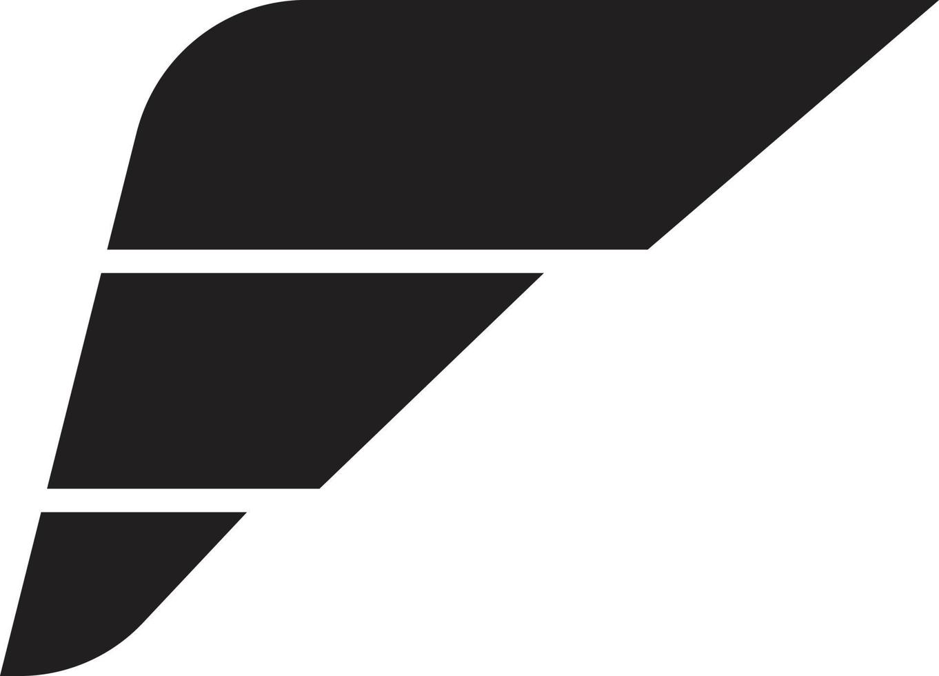 ilustração abstrata do logotipo da asa em estilo moderno e minimalista vetor