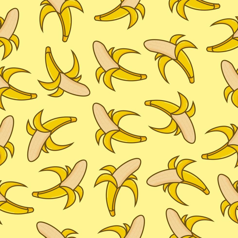 padrão sem emenda de banana vetor