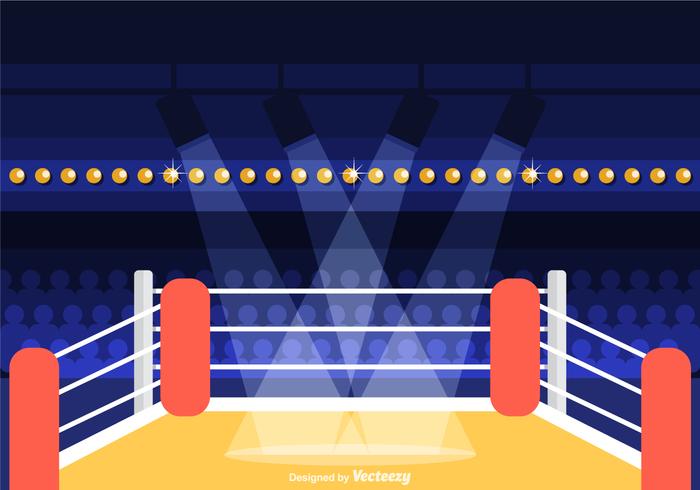 Wrestling Free Vector Anel Ilustração